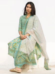 Nayab Aaina - Set of Kurta Salwar Pants & Dupatta - KS59F2541D