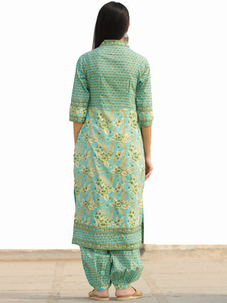 Nayab Aaina - Set of Kurta Salwar Pants & Dupatta - KS59F2541D