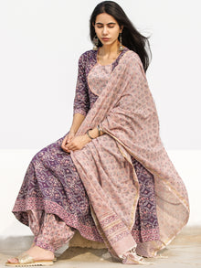 Nayab Beena - Set of Anarkali Kurta Salwar Pants & Dupatta - KS69C2530D