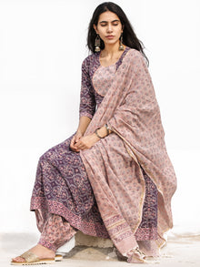 Nayab Beena - Set of Anarkali Kurta Salwar Pants & Dupatta - KS69C2530D