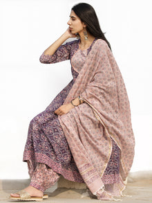 Nayab Beena - Set of Anarkali Kurta Salwar Pants & Dupatta - KS69C2530D