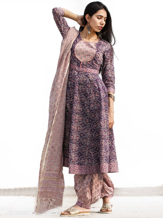 Nayab Beena - Set of Anarkali Kurta Salwar Pants & Dupatta - KS69C2530D