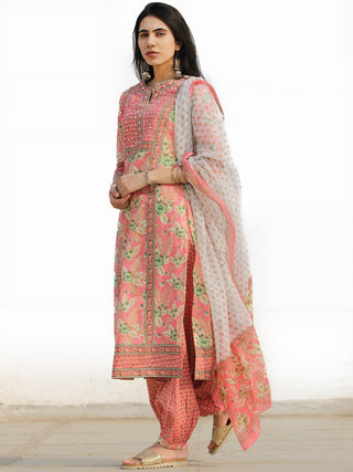 Nayab Rawza - Set of Kurta Salwar Pants & Dupatta - KS03B2542D
