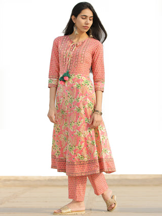 Nayab Saania - Set of Anarkali Kurta Pants & Dupatta - KS13B2542D