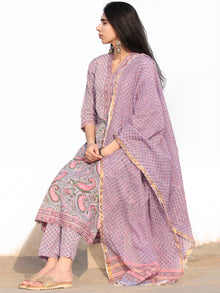 Nayab Parizaad - Set of Kurta Pants & Dupatta - KS59E2536D