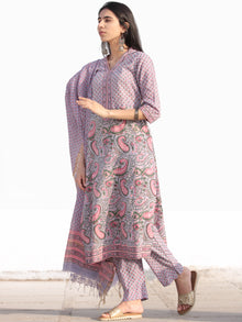 Nayab Parizaad - Set of Kurta Pants & Dupatta - KS59E2536D