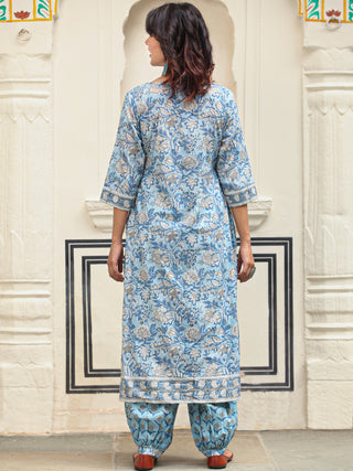 Jashn Naina Set Of Kurta Salwar Pants Dupatta