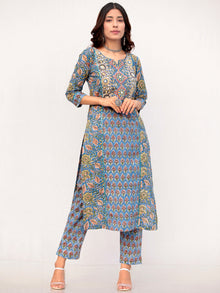 Megha Naina Set Of Kurta Pant Kota Dupatta