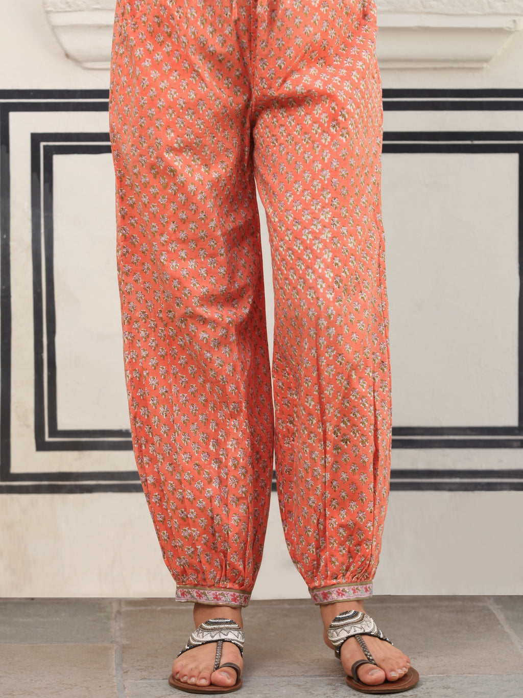 Cotton Patiala Salwar Pant for Women GREEN