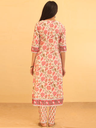 Nayab Gulzar - Kurta Pants & Kota Doria Dupatta - KS08A2563D