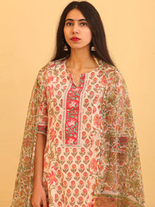 Nayab Gulzar - Kurta Pants & Kota Doria Dupatta - KS08A2563D