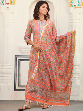 Jashn Samiyana Set Of Kurta Salwar Pants Dupatta