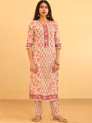 Nayab Gulzar - Kurta Pants & Kota Doria Dupatta - KS08A2563D
