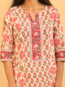 Nayab Gulzar - Kurta Pants & Kota Doria Dupatta - KS08A2563D