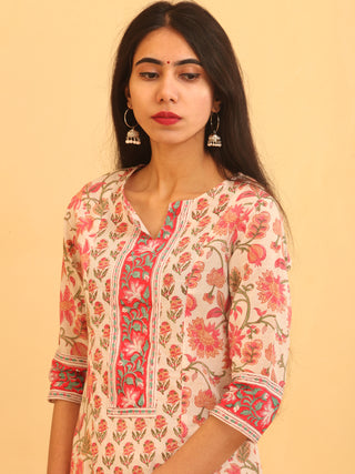 Nayab Gulzar - Kurta Pants & Kota Doria Dupatta - KS08A2563D