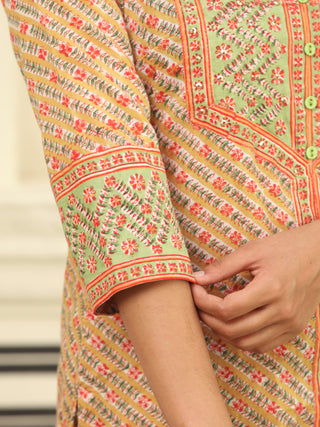 Jashn Kohinoor Set Of Kurta Salwar Pants Dupatta