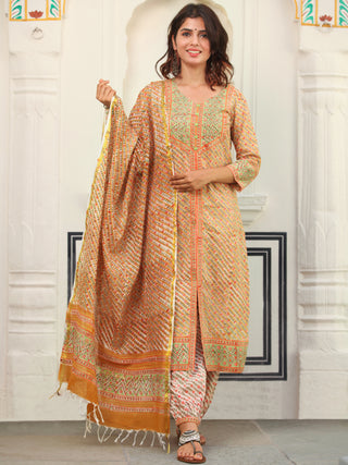 Jashn Kohinoor Set Of Kurta Salwar Pants Dupatta