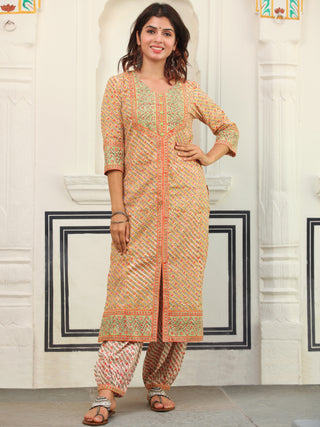 Jashn Kohinoor Set Of Kurta Salwar Pants Dupatta