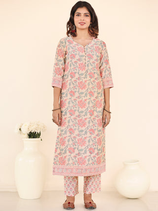 Utsav Saanvi Set Of Silk Kurta Pants Dupatta