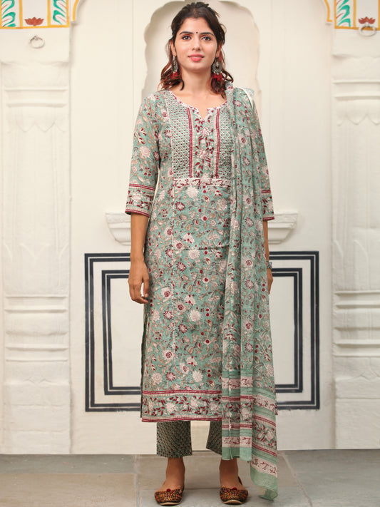 Jashn Pari Set Of Kurta Pants Dupatta