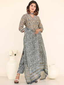 Utsav Paramita Set Of Silk Kurta Pants Dupatta