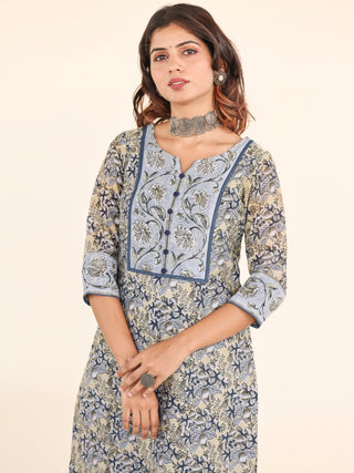Utsav Tara Chanderi Silk Kurta