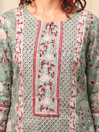 Test Set Of Kurta Salwar Pants Dupatta