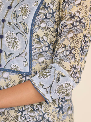 Utsav Tara Set Of Silk Kurta Pants Dupatta