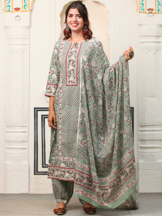 Jashn Mannat Set Of Kurta Salwar Pants Dupatta