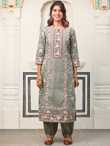Test Set Of Kurta Salwar Pants Dupatta