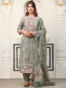 Test Set Of Kurta Salwar Pants Dupatta