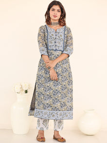Utsav Tara Set Of Silk Kurta Pants Dupatta