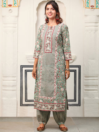 Test Set Of Kurta Salwar Pants Dupatta