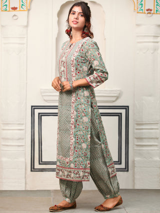 Test Set Of Kurta Salwar Pants Dupatta