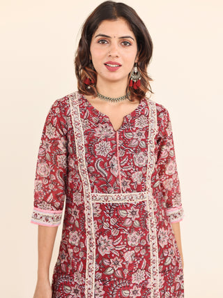 Utsav Jabeen Chanderi Silk Kurta