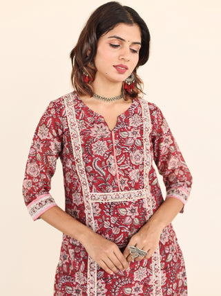 Utsav Jabeen Chanderi Silk Kurta