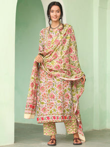 Jashn Nisha Set Of Kurta Pants Dupatta