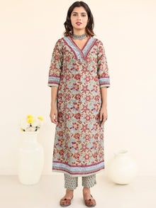 Utsav Zalak Chanderi Silk Kurta