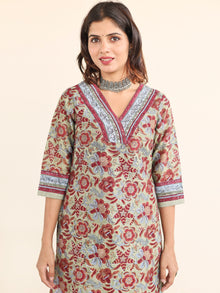 Utsav Zalak Chanderi Silk Kurta