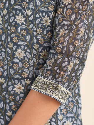 Utsav Wamika Set Of Silk Kurta Pants Dupatta