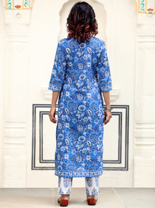 Jashn Neelam Set Of Kurta Pants Dupatta