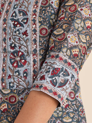 Utsav Aashvi Chanderi Silk Kurta