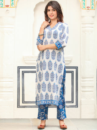 Jashn Neelakshi Set Of Kurta Pants Dupatta