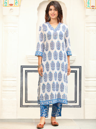 Jashn Neelakshi Set Of Kurta Pants Dupatta