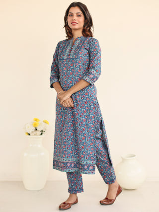 Jashn Taashi Set Of Kurta Pants Kota Doria Dupatta