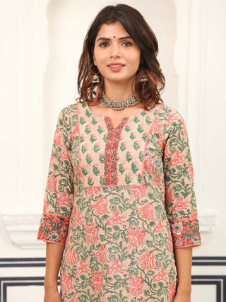 Jashn Aadhya Set Of Kurta Salwar Pants Kota Dupatta