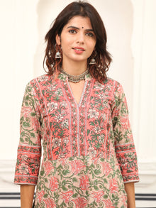 Jashn Vrinda Set Of Kurta Salwar Pants Kota Dupatta