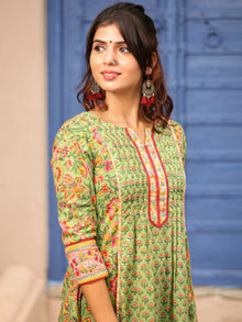 Jashn Harita Set Of Flared Kurta Pants Dupatta