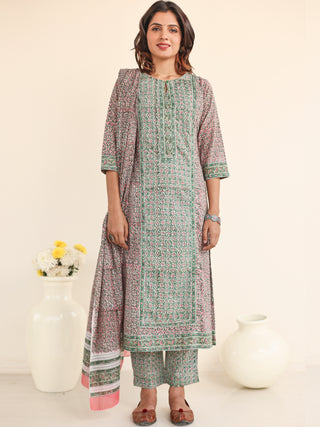 Jashn Daamini Set Of Kurta Pants Dupatta