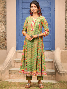 Jashn Harita Set Of Flared Kurta Pants Dupatta